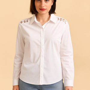 Sophyline Black Bluse mit gehäkelten Detail-4-Pack (S-XL) Kopie