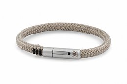 Pulsera de cuerda 6mm - Colección Ruyter | Edición plata