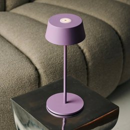 Hugo Violet Lila Rechargeable Table Lamp
