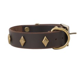 Collar per cani in pelle morbida dal marchio di cuccioli soffici, rivetti decorativi tra cui scegliere, made a mano!