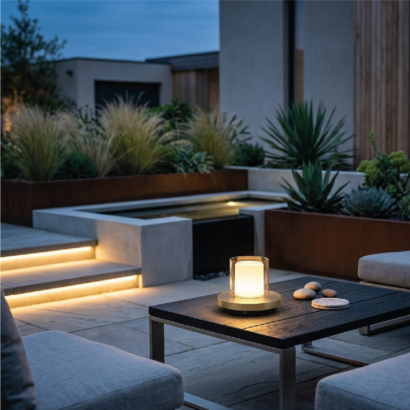 Lampe de table Solaire Coco Or