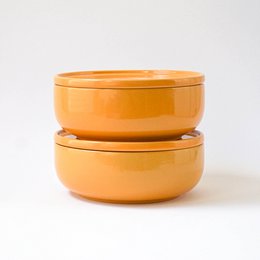 Bol 16 cm Rose trémière - jaune - 600 ml