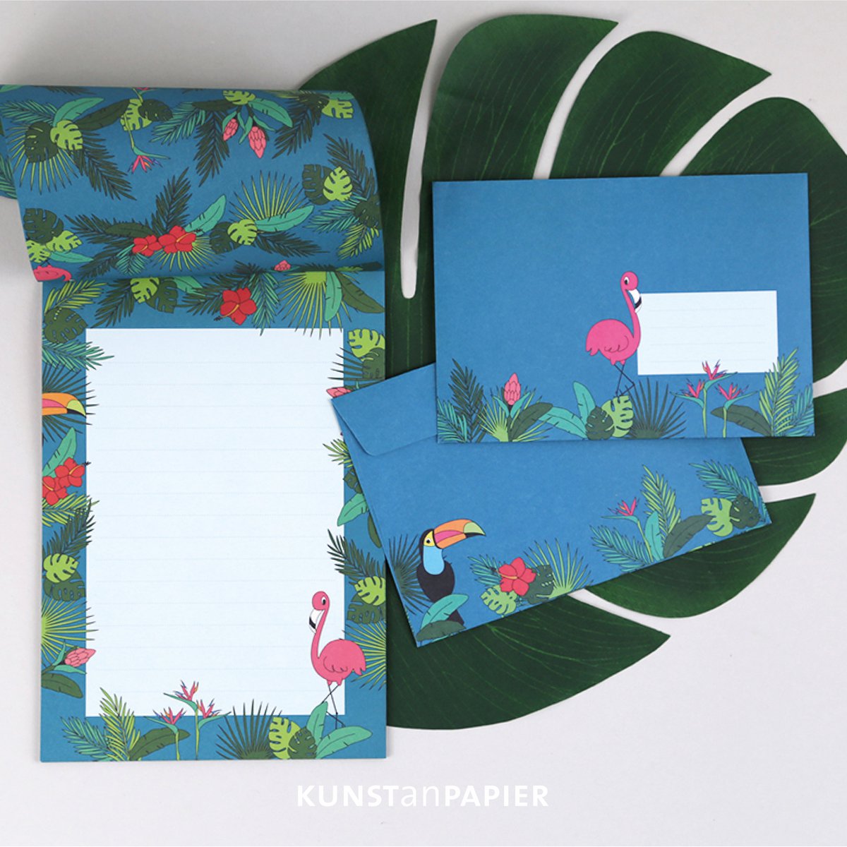 Briefpapier-Set Block und Umschläge Fiona