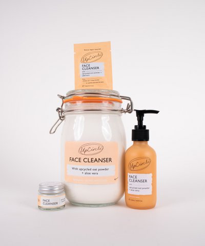 Reinigende Gesichtsmilch Aloe Vera + Upcycling-Haferflocken – Großpackung