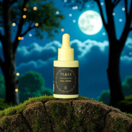 Mélange d'huile essentielle de la pleine lune - Rosemary, géranium, hélichrysum et orange - levage d'humeur, rituel lunaire, beauté propre - 30 ml