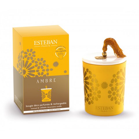 Esteban Classic Ambre Scented Candle Deco - 180 gr