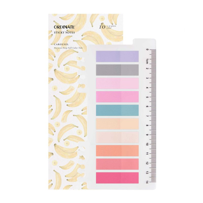 Carrousel | Ordinate Detention Notes Tabs | Juridische leestabs voor boeken Sticky | Prison Strips Index met liniaal voor zijmarkeringen
