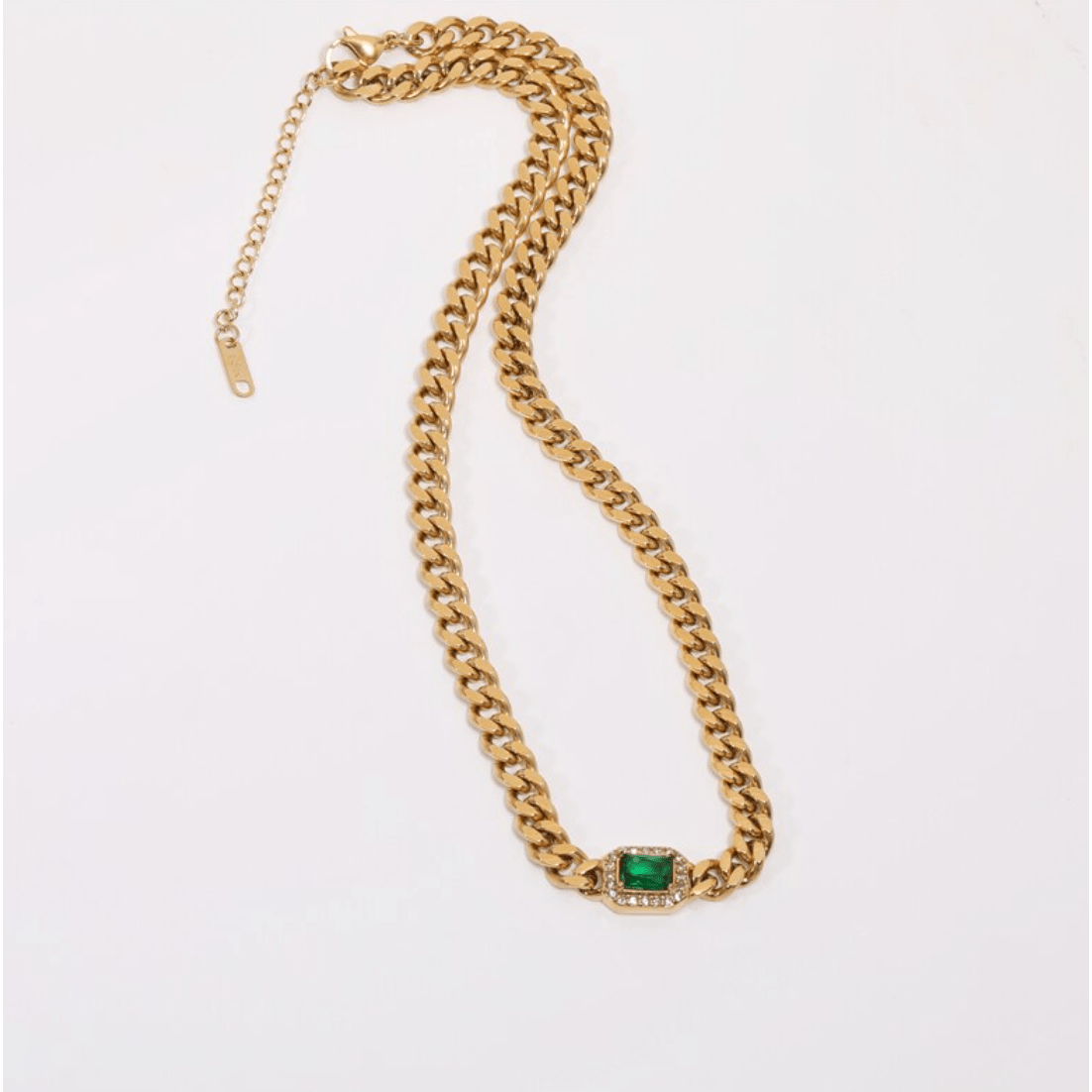 Rafal - Cuban Link Chain Halskæde Cz Crystal Choker