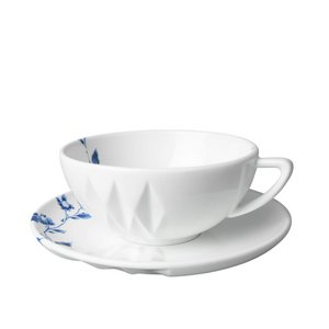Cup and saucer Blue Fold