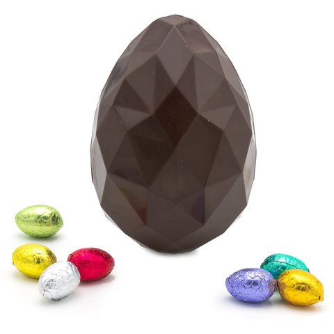 Diamond Paasei XL (donkere chocolade) 320 Grs