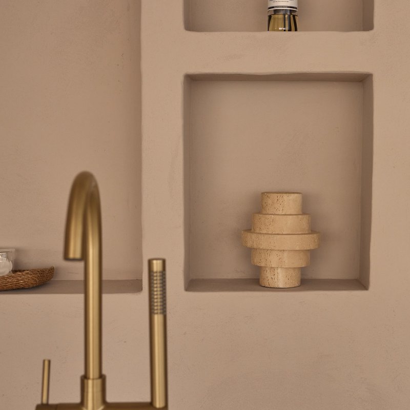 Travertin Agano Vase M