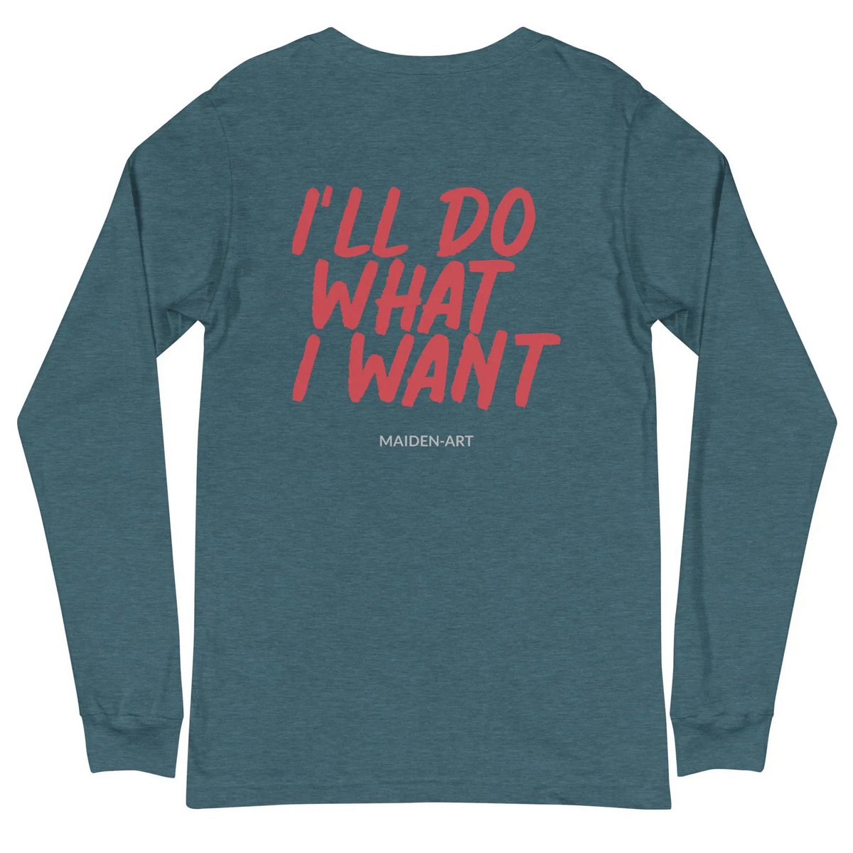 Rebel Girl Unisex T-shirt met lange mouwen en BORDUURSEL
