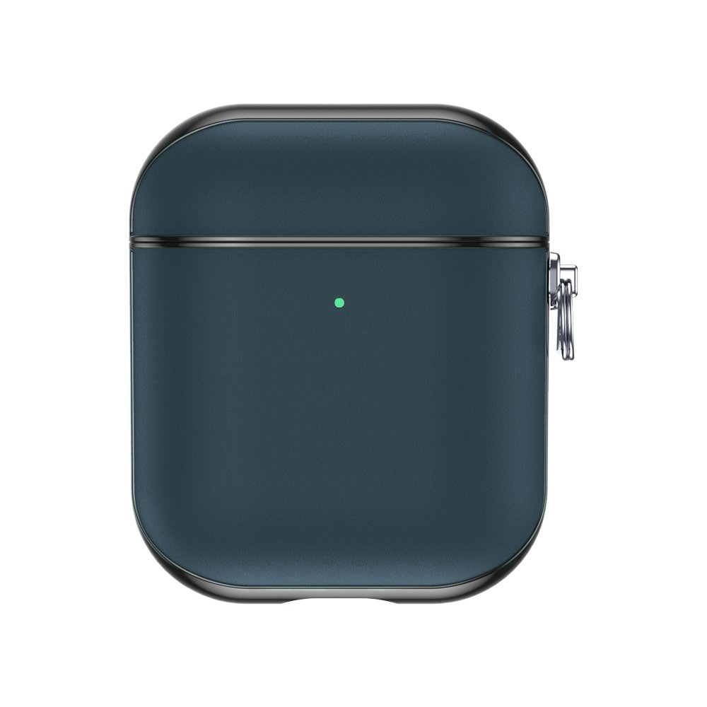 Airpod Hülle Snap Gen 1/2 Leder Blau
