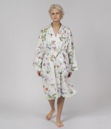 Sateen Bathrobe Kimono Midsummer