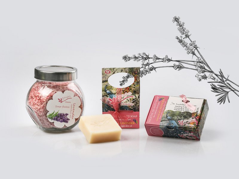 Copos de Jabón Natural con Aceite Esencial de Lavanda