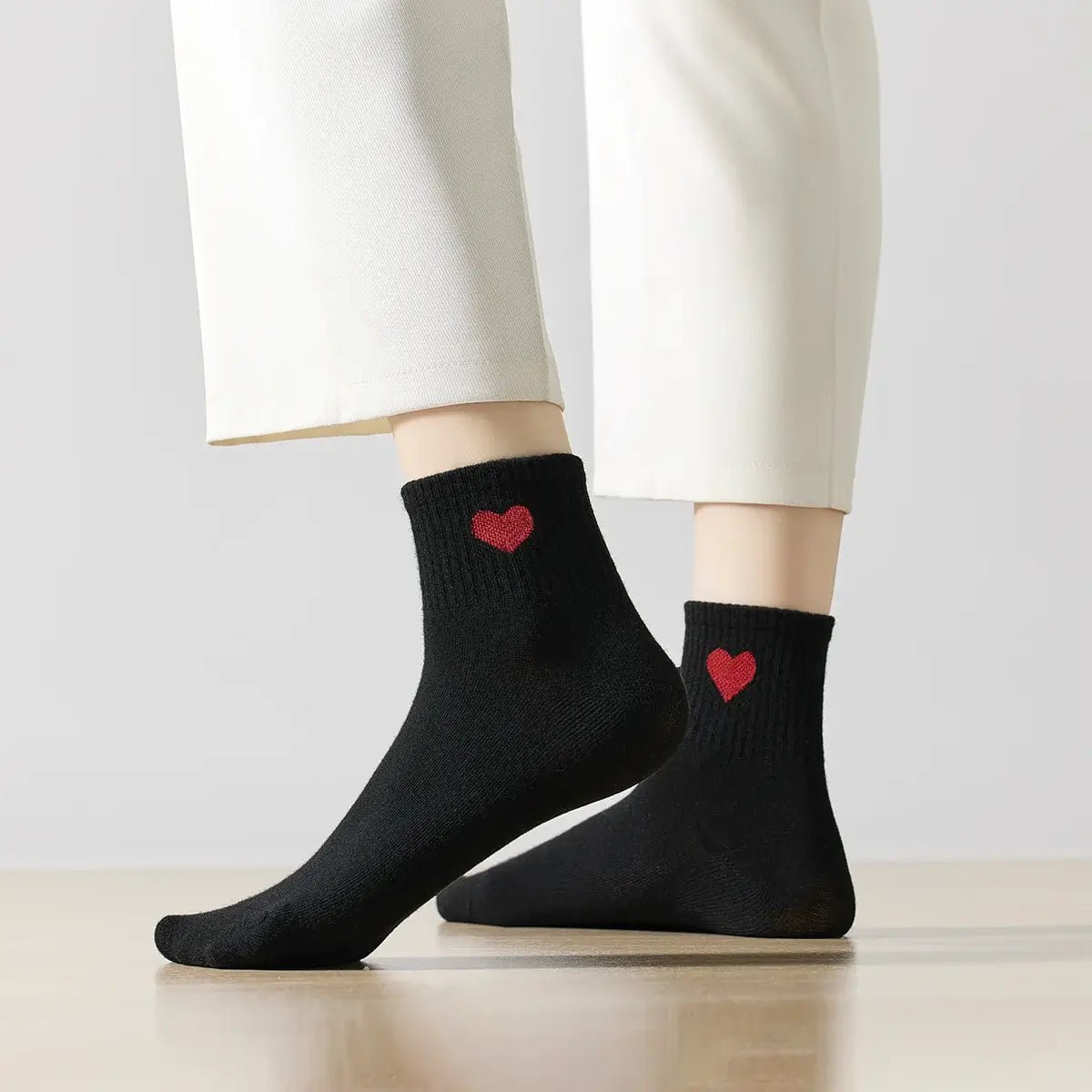 Chaussettes Hautes Coeur Côté Femme I 35-41