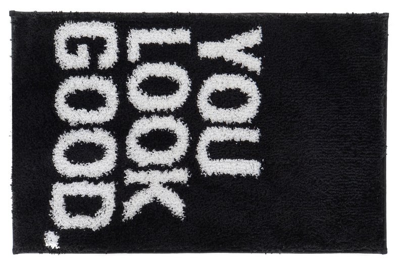 MICROFIBER TÆPPE 50X80 1450 GSM SORT TB181597