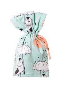 Baggy Hat, Rain Birds Allover Print on Green