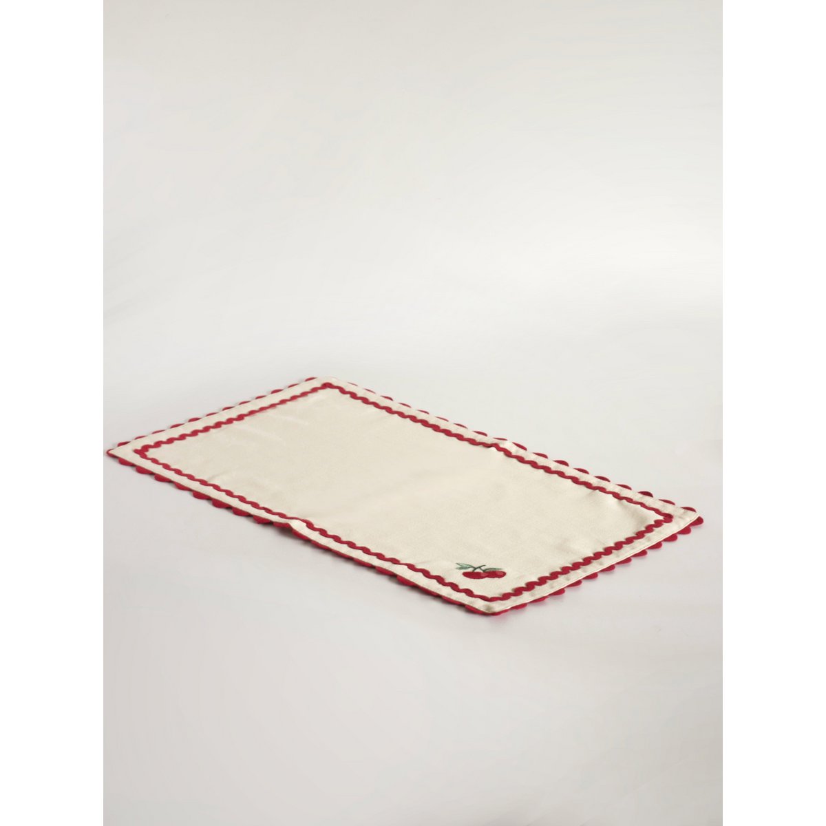 Tovagliette ricamate Cherry Crush - Set di 6