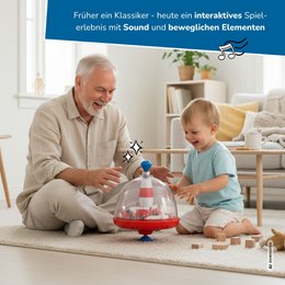 Brandweerpanoramatol voor kinderen, met geluid en bewegende elementen, Ø 19 cm