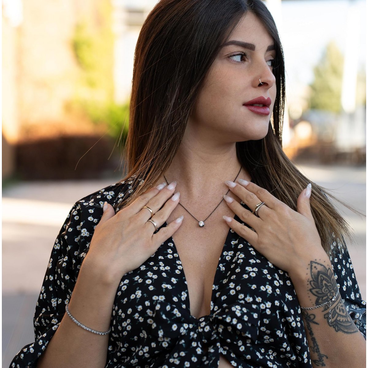 Collier femme "Zircone"