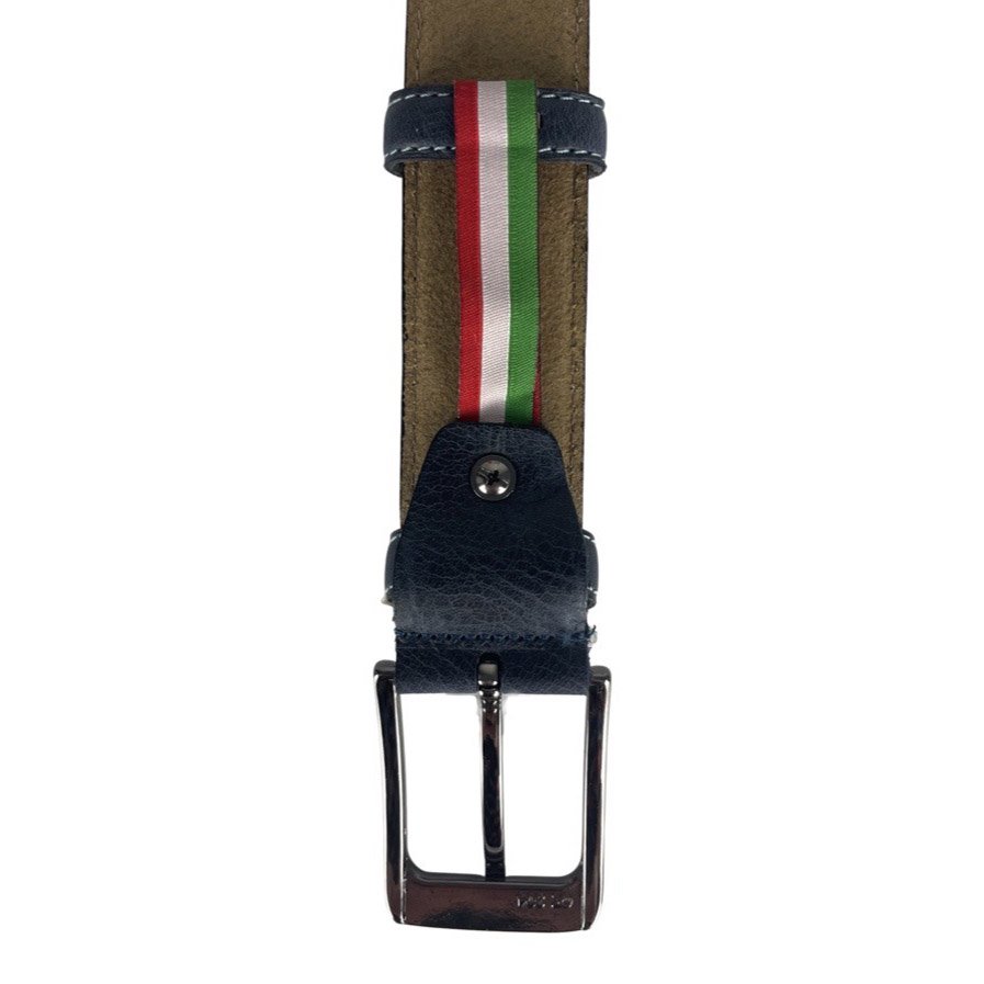 Cintura in pelle monogramma | Genuina pelle | Cintura maschile e signore | 3,5 cm | 8 colori