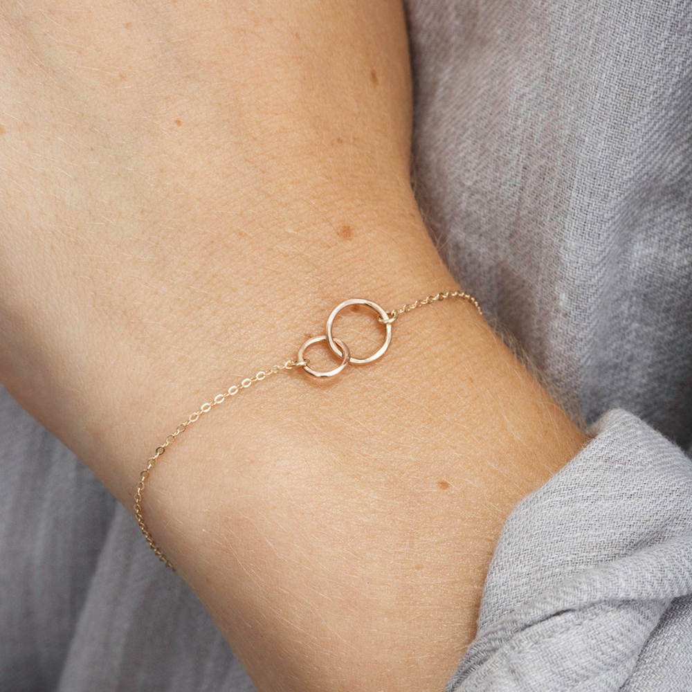 Bracelet "DOUBLE CIRCLE" Gold Plated