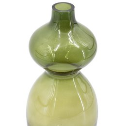 Glass vase olive