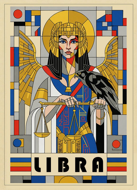 Stjernetegn Print - Bauhaus Style