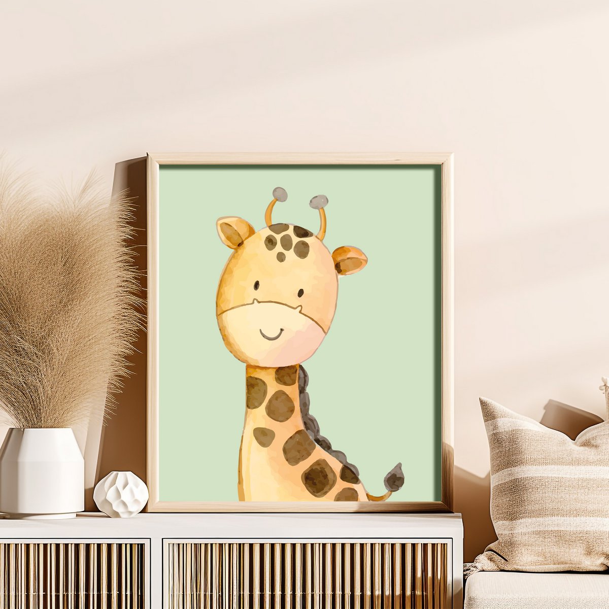 Plakat - Girafgrøn