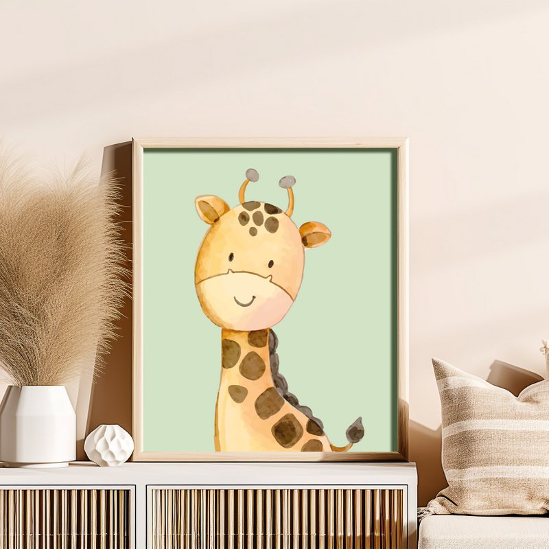 Poster - Giraffa verde