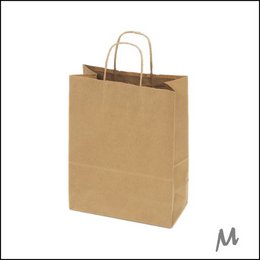 Paper bag M - Kraft Brown (Box of 250 pieces)