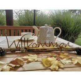 Patina lettering Welcome for door wreath or wall decoration