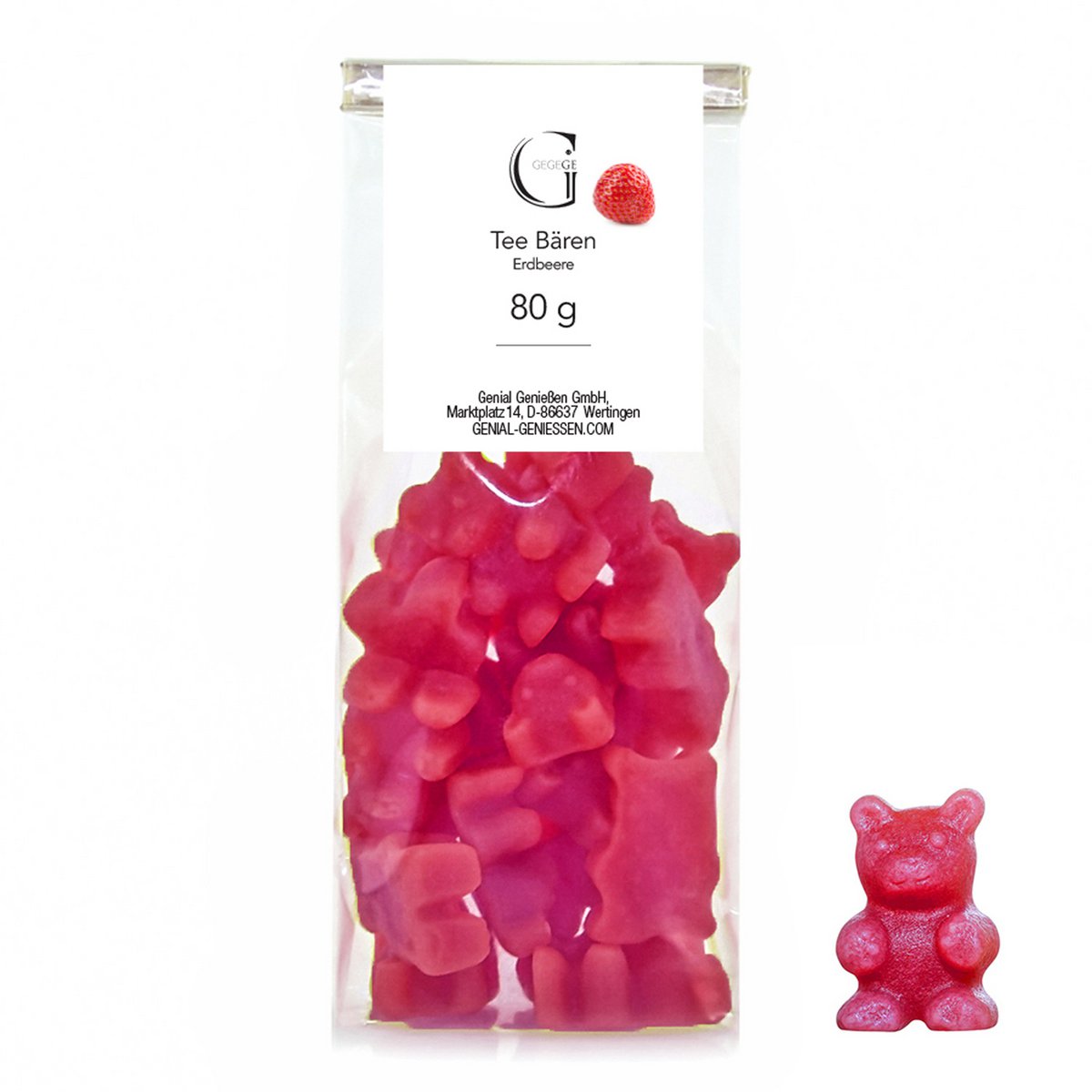 Tea Bears® – Jordbær 80 g