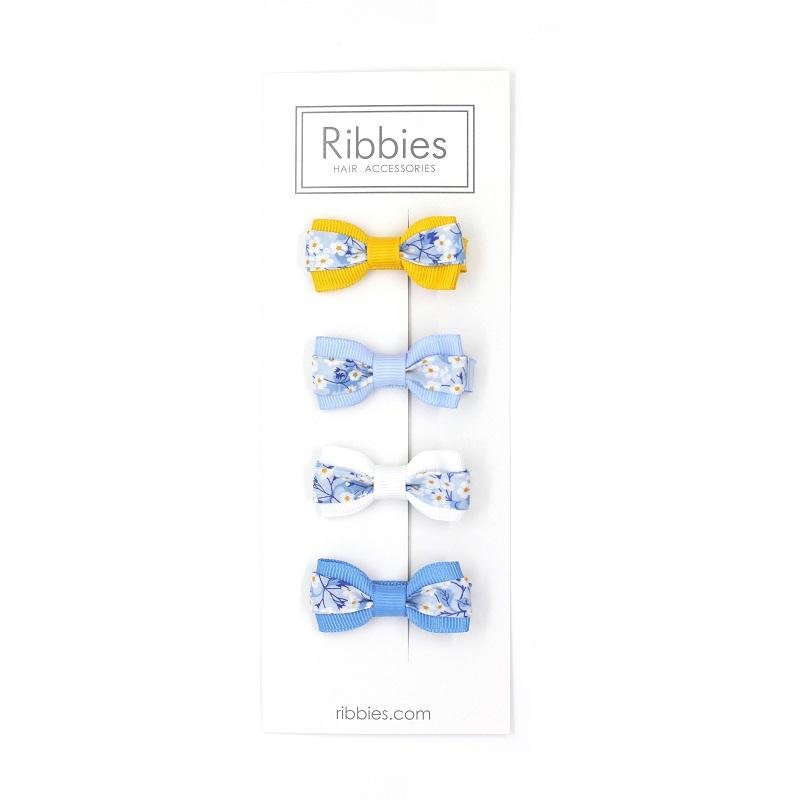 Set van 4 Liberty Bows - Mitsi Valeria Blue