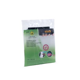 Universal carbon vacuum cleaner filter in black color, designed to fit most vacuum cleaners and provide effective filtration.