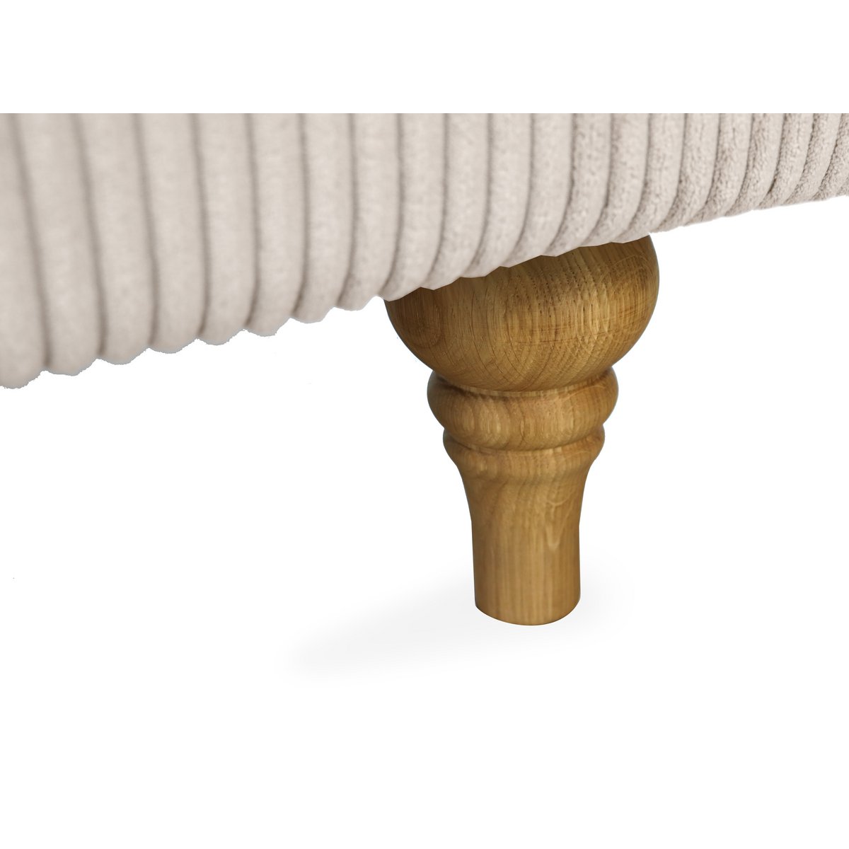ASTRID 4-seater sofa/sofa bed Corduroy Cream removable & washable covers