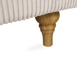 ASTRID 4-seater sofa/sofa bed Corduroy Cream removable & washable covers