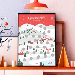 Familien-Rubbel-Adventskalender (französische Version)