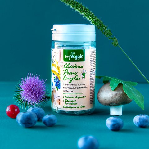 myVeggie Hair Skin Nails (60 capsules pill box)