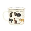 Gift Republic Mok emaille - Enamel Mug - Cats