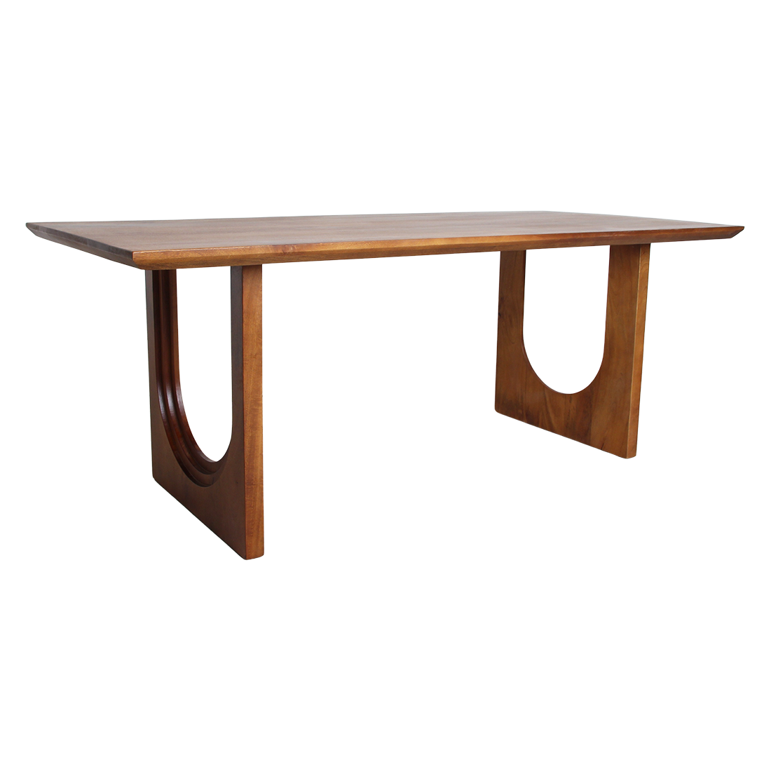Bullnose Chamfered mangohouten eettafel Arch