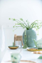 Vase Metal Green 32cm