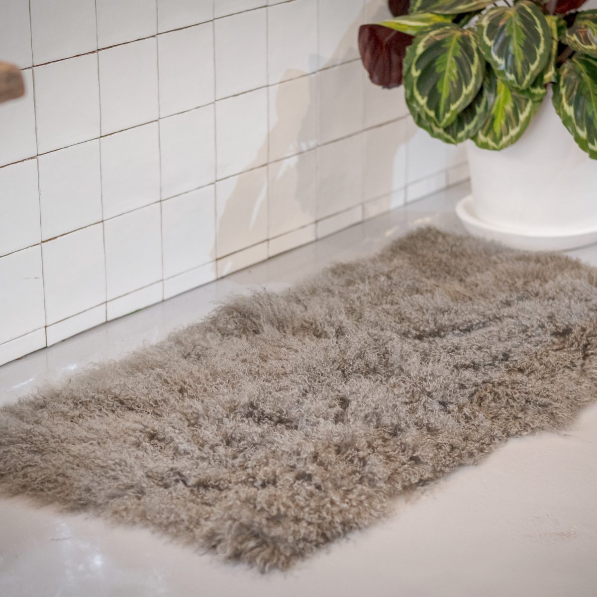 Tibetan sheepskin plate - 120x60 cm | 4 variants