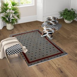 Tapis Kilim Soumak Tapa Beige