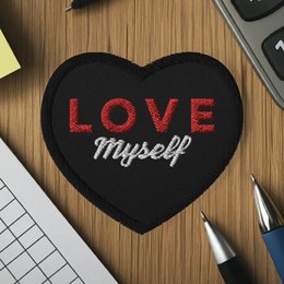 LOVE Myself Broderede patches Sort