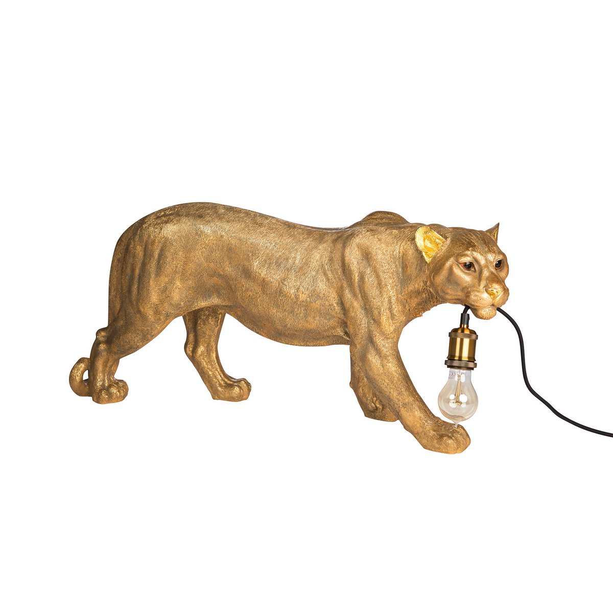 Leopardenlampe Gold