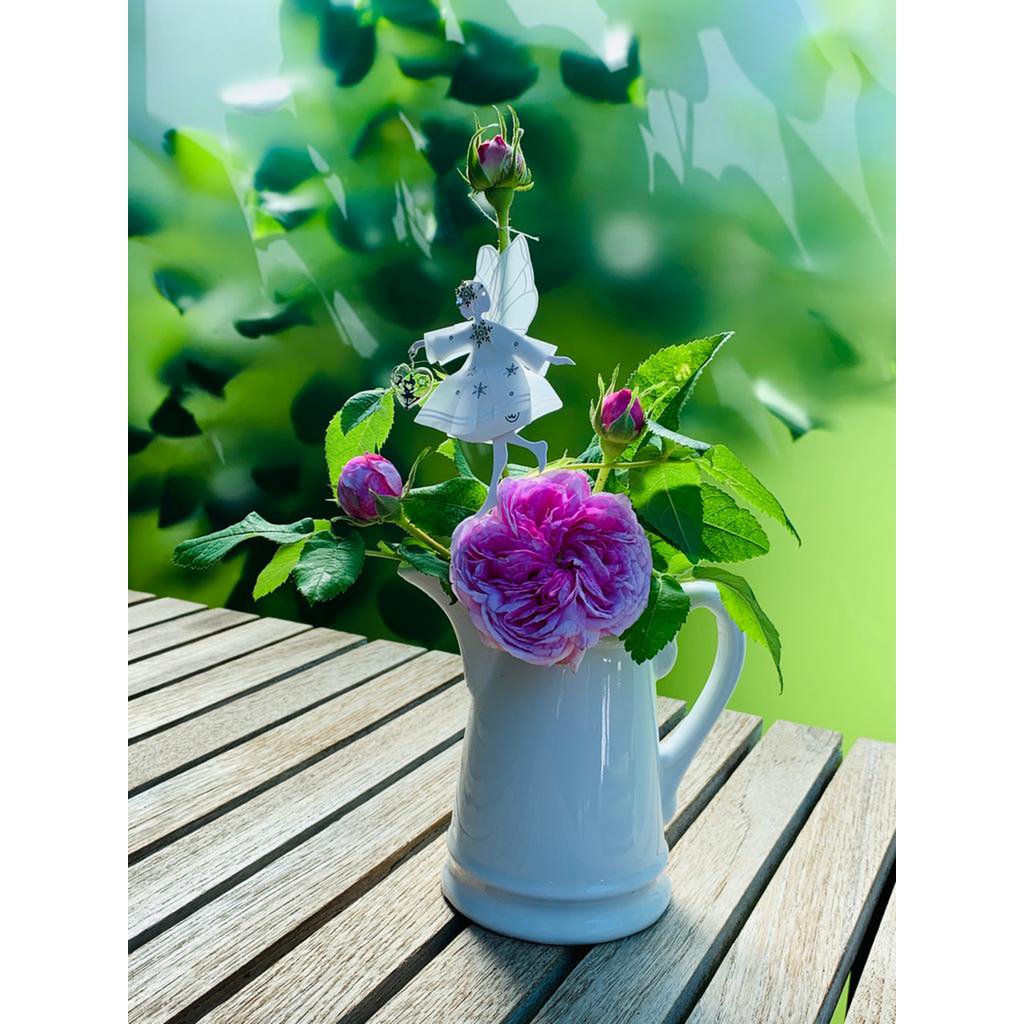 White Fairy with Heart, small (2-pack)