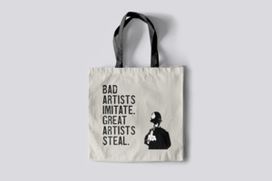 Banksy's Graffiti Mini Tote Bag - Bad Artists Imitate