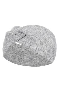 COSTANZA hoofdband van wol en alpaca - GRIJS
